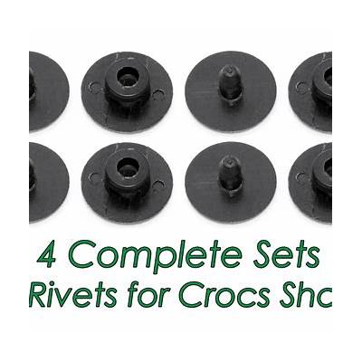 CROCS SHOES REPLACEMENT RIVET ~ Strap BUTTON Repair - OEM, Black w/ Logo,  NEW! $12.95 - PicClick